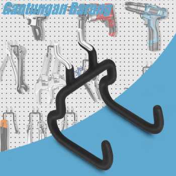 REMOWA Gantungan Barang Garasi Pegboard Hooks Heavy Duty 65x80x90mm - PG1