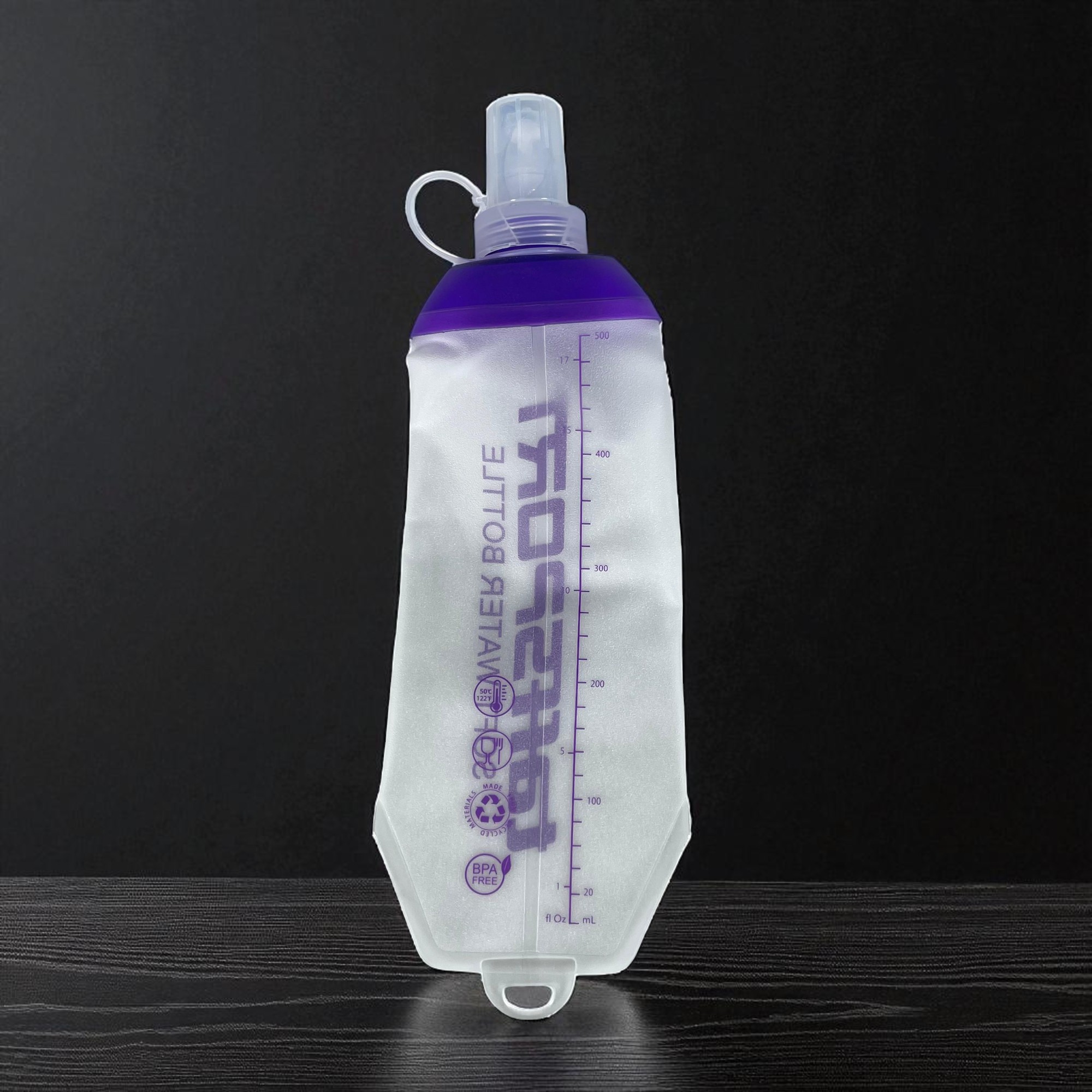 Gambar produk TaffSPORT Botol Minum Soft Flask Foldable Sport Water Bottle TPU 500ml - TF500