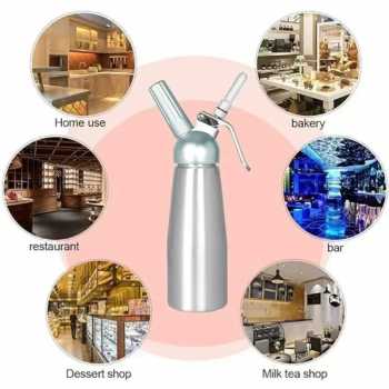 Gambar produk Januel Dispenser Whipped Cream Whipper Dekorasi Kue Aluminium 500ml - Jn14