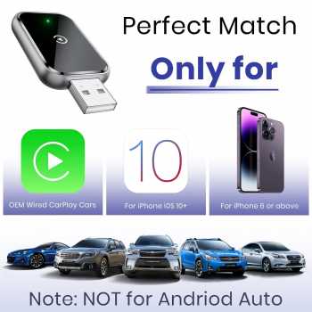 Gambar produk TiKUTKU Wireless Apple CarPlay Adapter USB Dongle Bluetooth 5.3 - OT101