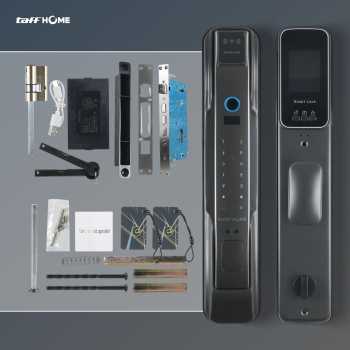 Gambar produk TaffHOME Smart Door Lock Fingerprint 3D Face Recognition Card Eques - A1