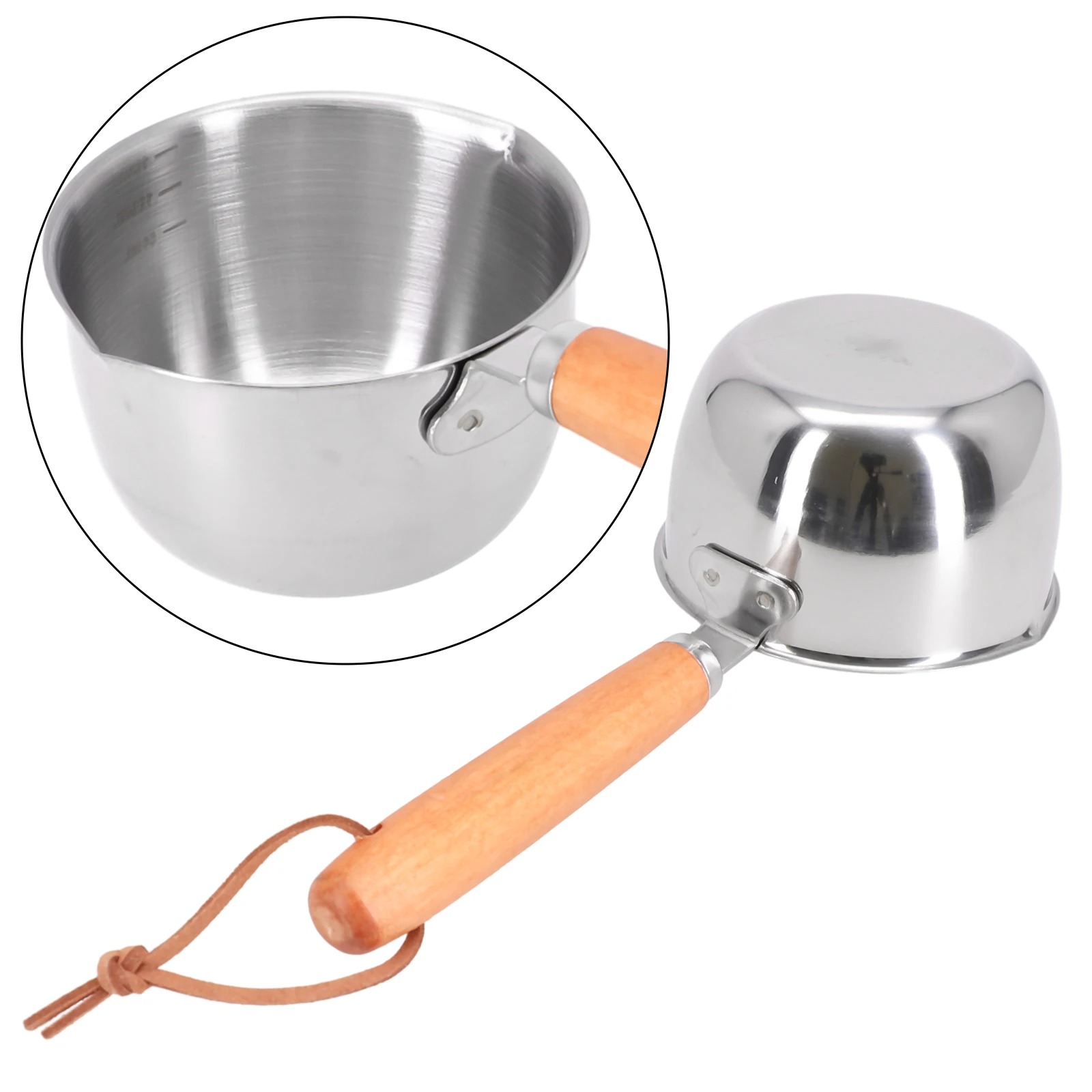 Gambar produk HARKO Panci Susu Mini Sauce Pan Stainless Steel 410 Dual Drainage 150ml - HK1