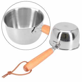 Gambar produk HARKO Panci Susu Mini Sauce Pan Stainless Steel 410 Dual Drainage 150ml - HK1