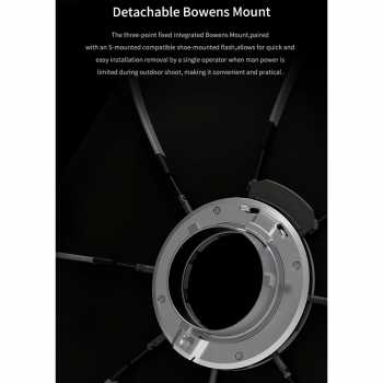Gambar produk TRIOPO Payung Softbox Octagon Bowens Mount Diffuser Parabolic 1.2M - K3