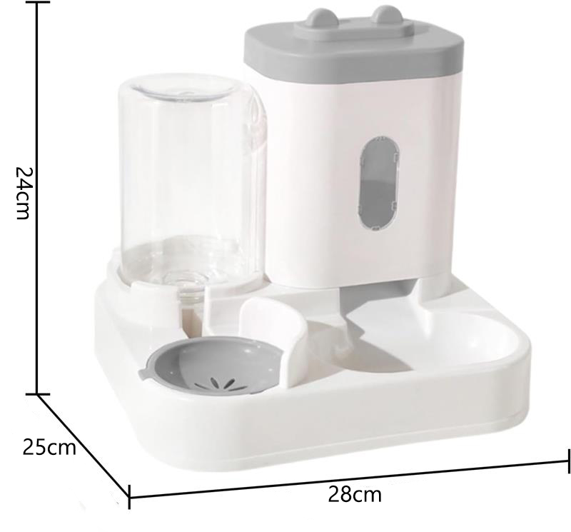Gambar produk XYNYAN Tempat Makan Minum Anjing Kucing 2in1 Pet Food Water Dispenser - DC-168