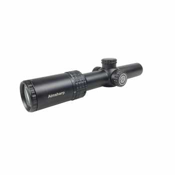 Gambar produk Aimsharp Rifle Scope Magnification Red Fiber Optic Reticle 1-4x24 - 1-4x24IRF