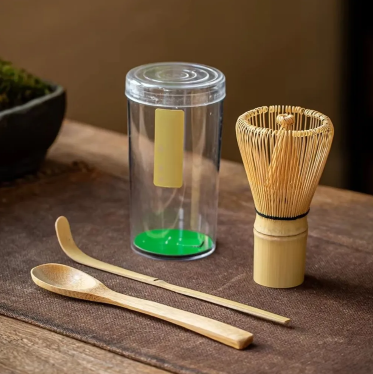 Gambar produk JINGOO Matcha Set Kit Chawan Chasen Stand Chashaku Ceramic 500ml 4 PCS - CZ4