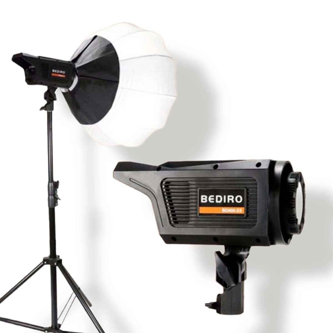 Gambar produk BEDIRO Lampu LED Studio Fill Light Dimmable 3in1 Softbox and Tripod - BD400-SS