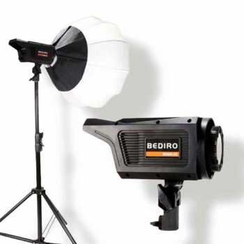 BEDIRO Lampu LED Studio Fill Light Dimmable 3in1 Softbox and Tripod - BD400-SS