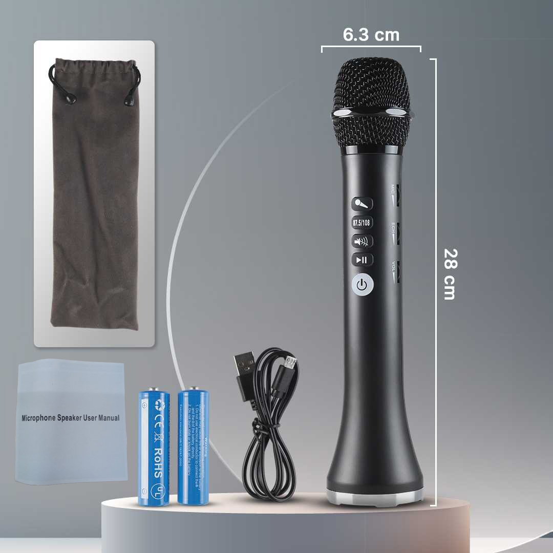 Gambar produk Lewinner Mikrofon Karaoke Wireless Bluetooth Speaker Portable - L-698