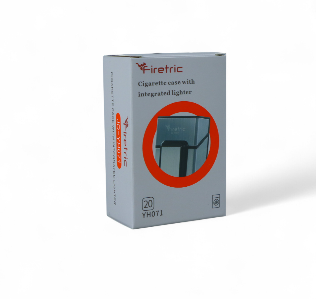Gambar produk Firetric Focus Kotak Rokok 20 Slot dengan Korek Elektrik Pyrotechnic - JD-YH071