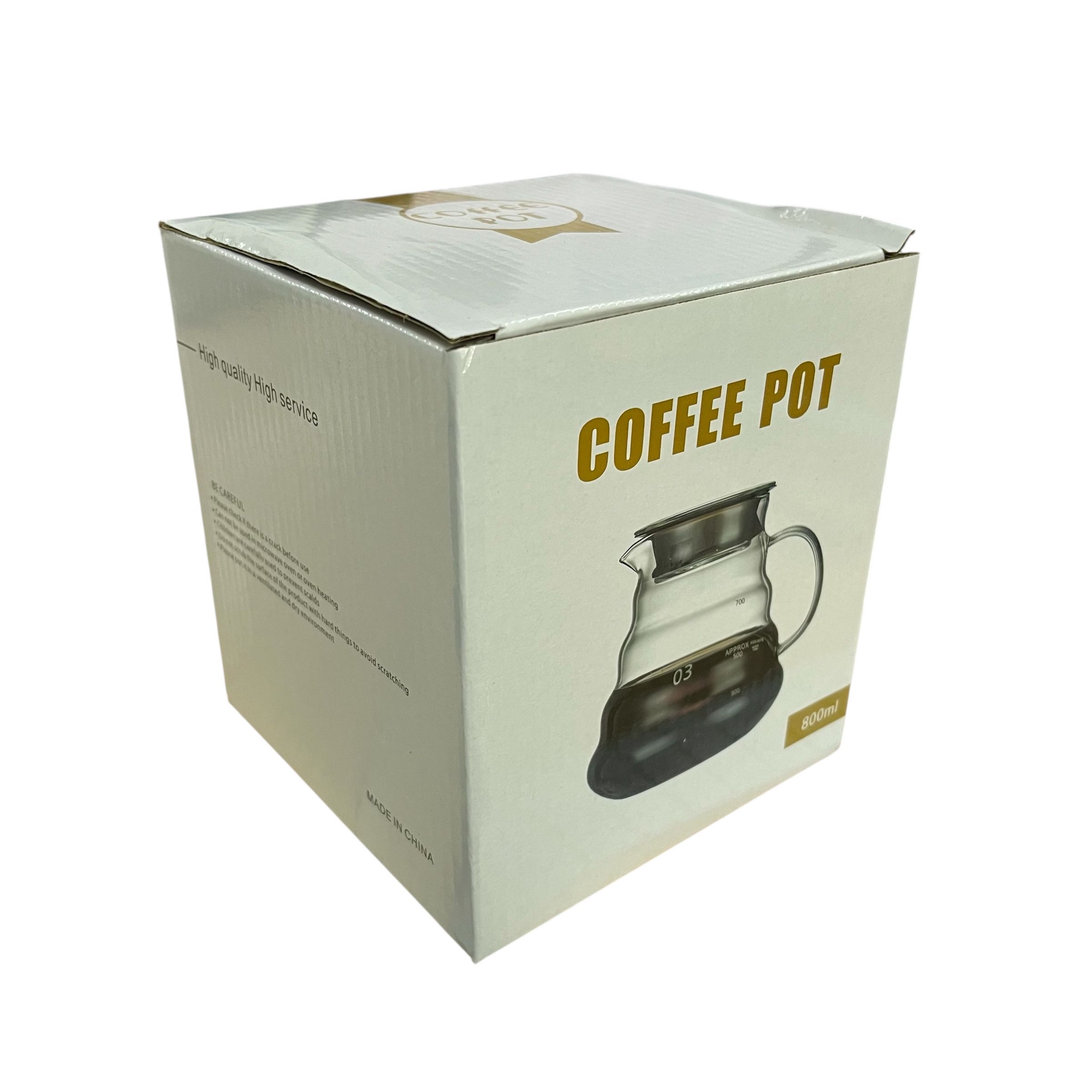 Gambar produk Leeseph Teko Kopi Coffee Server V60 Drip Pour Over Borosilicate Glass 800ml - XGS-36/60/80