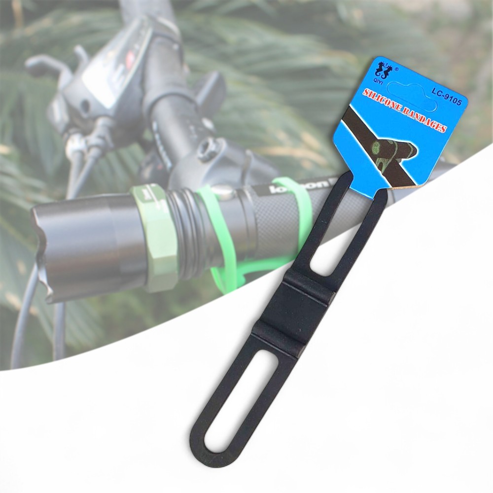 Gambar produk QIYI Silicone Strap Bike Bracket Mount Holder for Flashlight - LC-9105