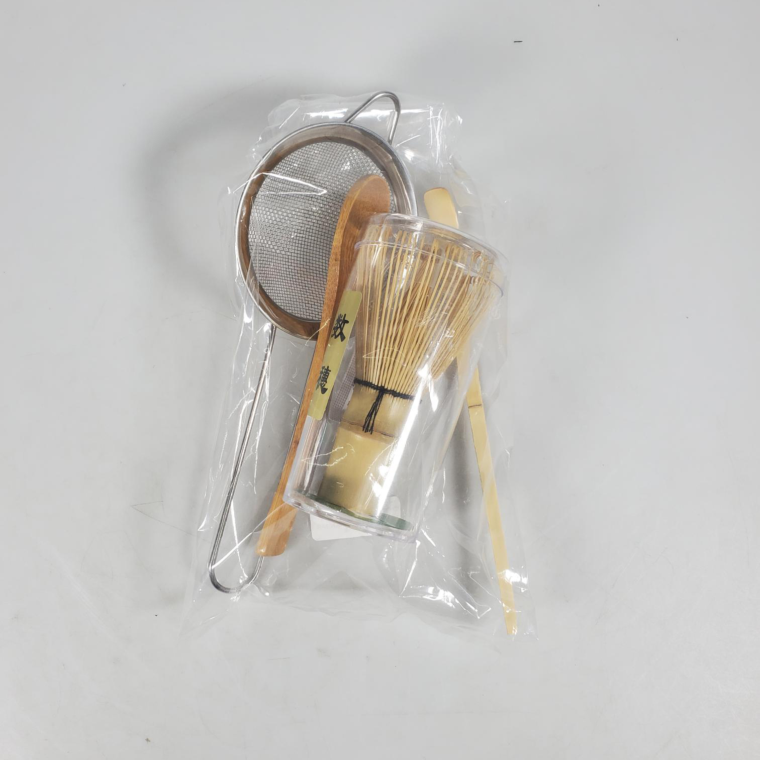 Gambar produk SIDIA Matcha Set Kit Chasen Bamboo Chashaku Chakoshi Bamboo 4 PCS - S-68
