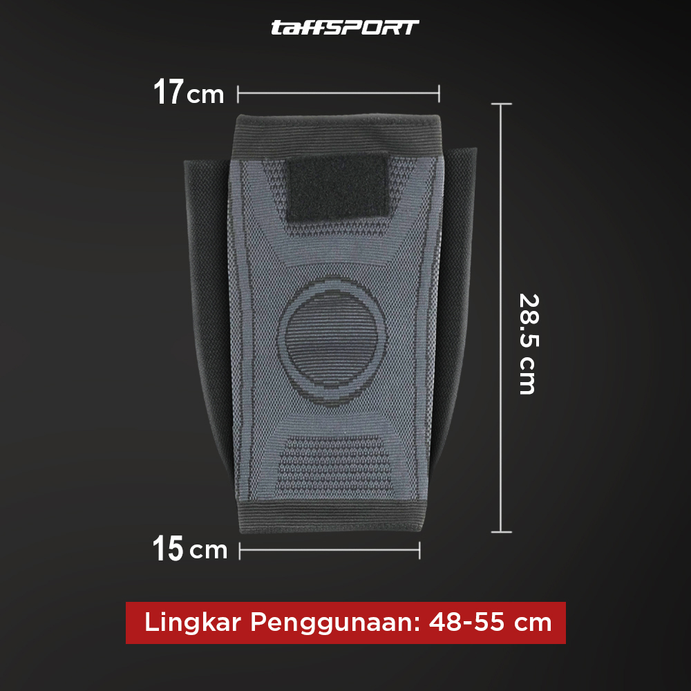 Gambar produk TaffSPORT Pelindung Lutut Knee Support Compression Sport Fitness XL - EL06