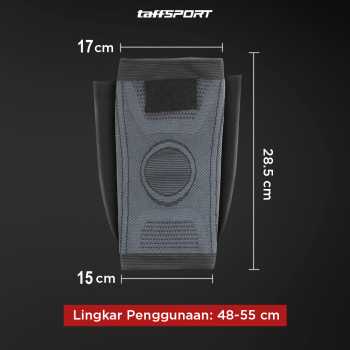 Gambar produk TaffSPORT Pelindung Lutut Knee Support Compression Sport Fitness XL - EL06