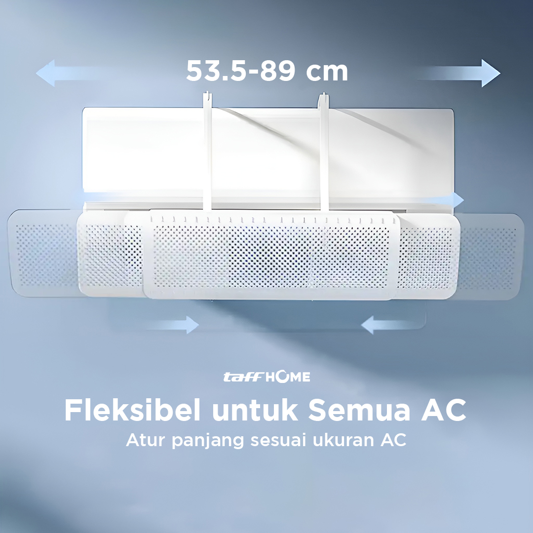 Gambar produk TaffHOME Cover Angin AC Retractable Three Board Windshield Deflector - HZ74