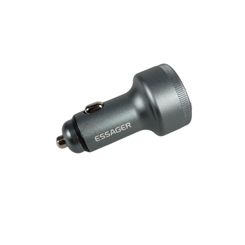 Gambar produk ESSAGER Car Charger Mobil Fast Charging LED USB Type C Port 80W - ES-CC10