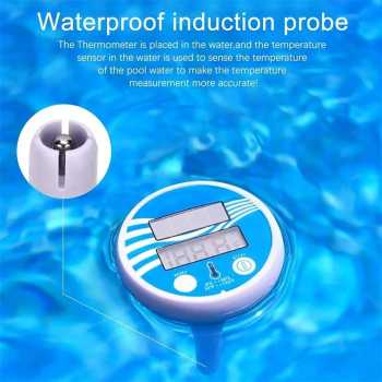 Gambar produk SKEIDO Termometer Kolam Renang Solar Panel Pool Floating Thermometer - SK-11