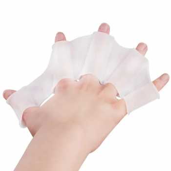 Gambar produk Froggy Alat Bantu Renang Tangan Katak Swimming Finger Fin Silicone L - HW701