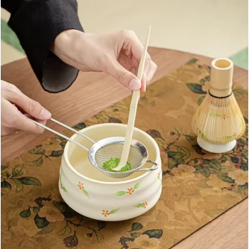 Gambar produk CZSAE Matcha Set Kit Chawan Chasen Stand Chashaku Ceramic 580ml 4 PCS - CZ1