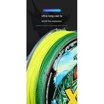 Gambar produk TaffSPORT Senar Pancing PE 4 Braided Strand Fishing Line 100M 8.0 - X4