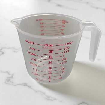 Gambar produk KOLE Gelas Ukur Takaran Plastik Measuring Cup OZ 250ml/500ml/1L 3 PCS - K31
