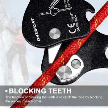 Gambar produk TaffSPORT Ascender Climbing Rope Grab Self Lock Aluminium Alloy - EN567