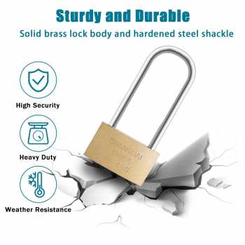 Gambar produk SHXH Gembok Rumah Anti Maling Padlock Copper Lock S - SHX127