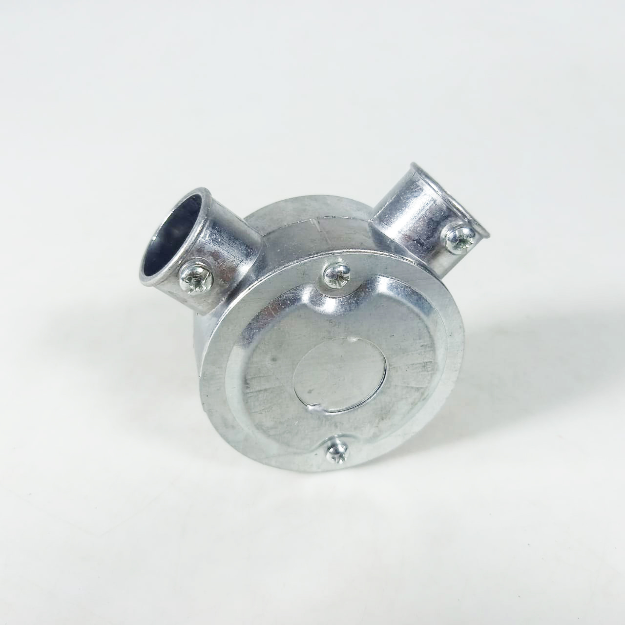 Gambar produk DPI Kotak Sambungan Pipa Kabel Listrik 2 Way Box Conduit Fitting 20mm - D-20