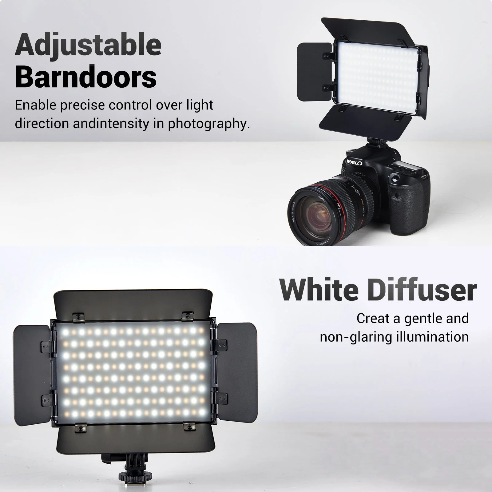 Gambar produk Tolifo Lampu LED Kamera Video Studio Fill Light Rechargeable 15W - PT-15B PRO II