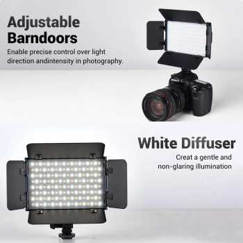 Gambar produk Tolifo Lampu LED Kamera Video Studio Fill Light Rechargeable 15W - PT-15B PRO II
