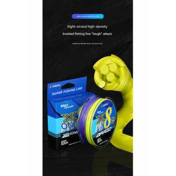 Gambar produk J-Cheng Senar Pancing PE 8 Braided Strand Fishing Line 100M 0.8 - JC583