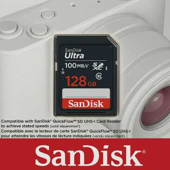 SanDisk Ultra SDHC/XC UHS-I Card Class 10 100MB/s - SDSDUNR-GN3IN
