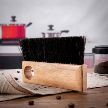 Gambar produk RANAR Kuas Pembersih Mesin Espresso Coffee Bar Cleaning Powder Brush - GH5