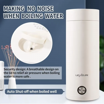 Gambar produk LIGSUN Travel Kettle Electric Stainless Steel Automatic Shut Off 400ml - LOF40