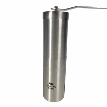One Two Cups Penggiling Biji Kopi Manual Coffee Grinder Adjustable - E810 Gambar produk One Two Cups Penggiling Biji Kopi Manual Coffee Grinder Adjustable - E810