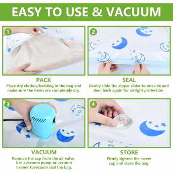 Gambar produk TRIPACK Kantong Plastik Vakum Pakaian Multifungsi Vacuum Bag 1 PCS 70x100cm - TMS-10