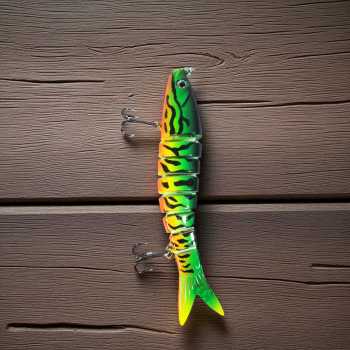 Gambar produk BASSLER Umpan Pancing Ikan Lifelike Fish Bait Lure 8 Section 13cm 18g - BS100