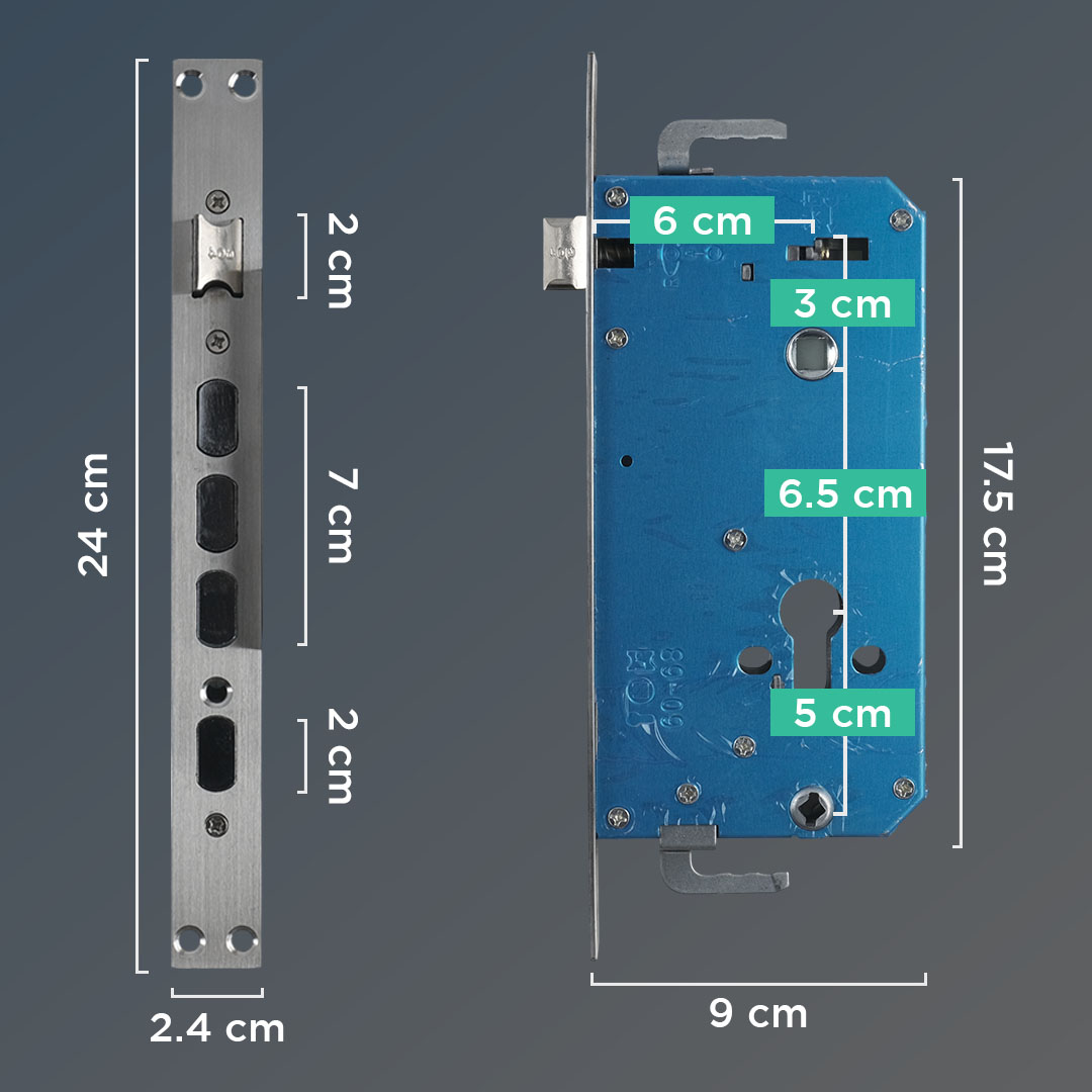 Gambar produk YONGLISHUN Smart Door Lock Fingerprint Password Card Cryptography - MJ3