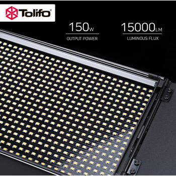 TOLIFO Lampu Kamera Foto Video Adjustable Studio LED 150W 15000LM - GK-S150B PRO