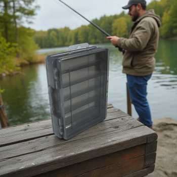 Gambar produk ZUHE Kotak Perkakas Kail Pancing Tackle Box Double Side 12 Grid - ZU012