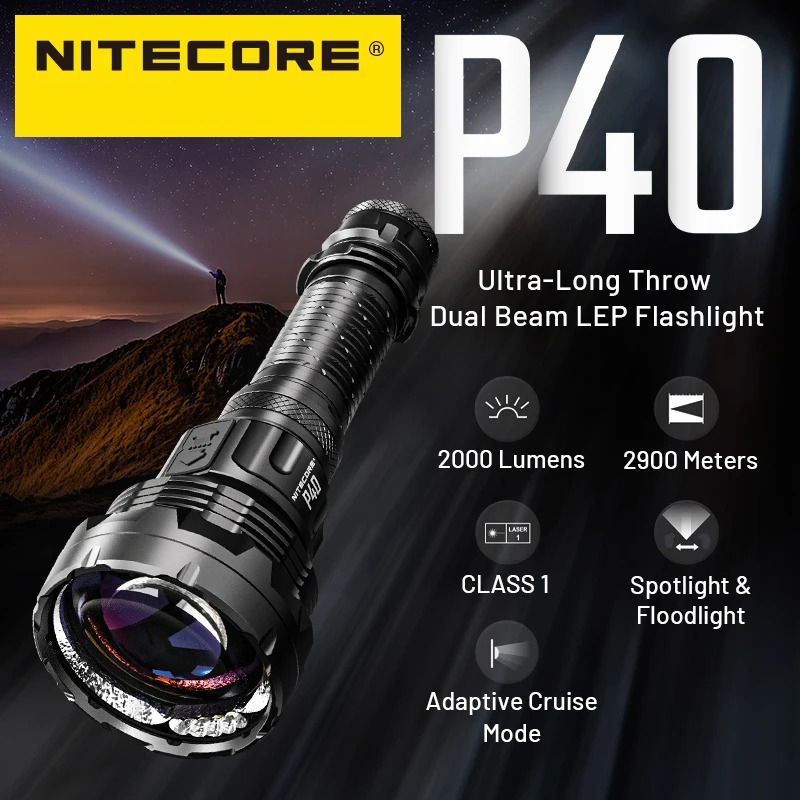 Gambar produk NITECORE Senter LED Flashlight Class 1 LEP 2000 Lumens 5500mAh IP68 - P40