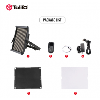 Gambar produk TOLIFO Lampu Kamera Foto Video Adjustable Studio Light LED 100W 9000LM - GK-S100B PRO