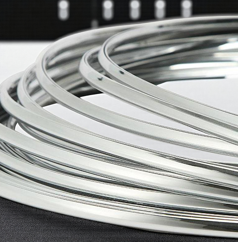 Gambar produk OTOHEROES Lis Dekorasi Interior Mobil Moulding Chrome Trim Strip 4M - C3578