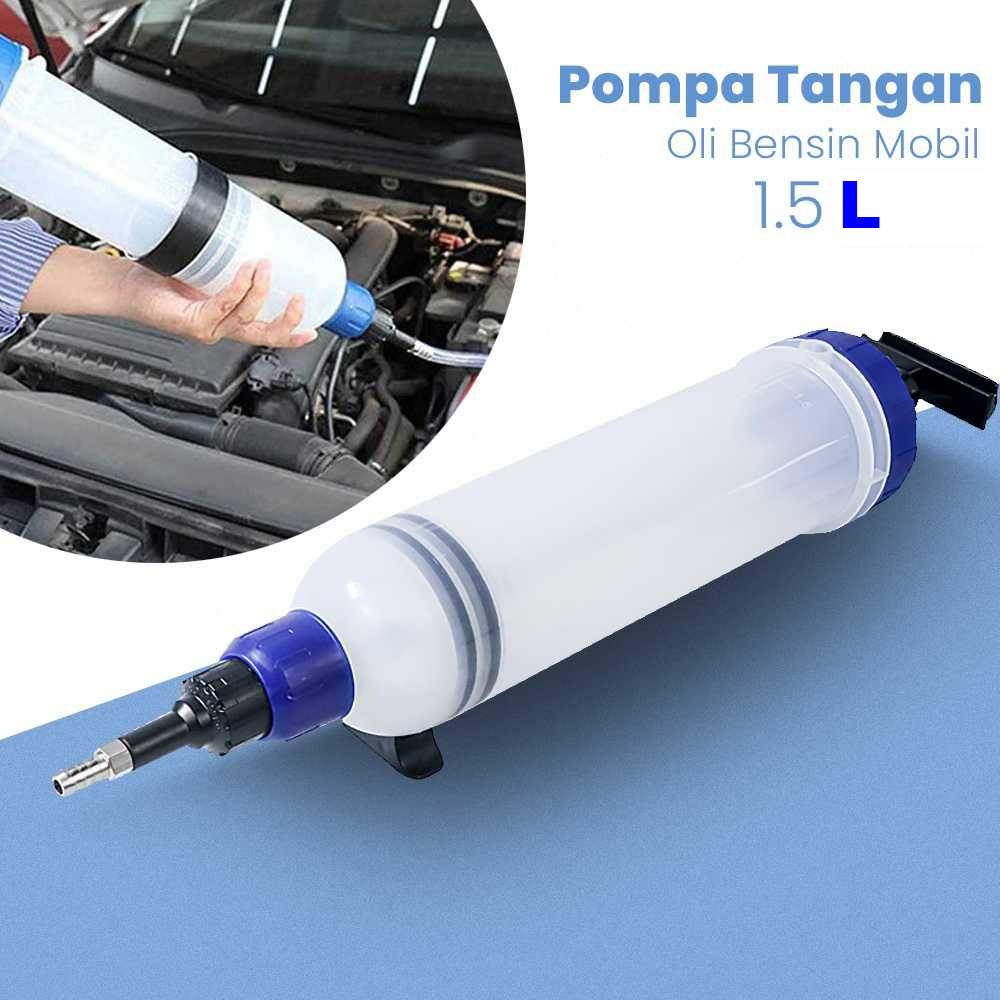 Gambar produk NarzrIe Pompa Tangan Transfer Oli Bensin Mobil Oil Extractor 1.5L - NC03