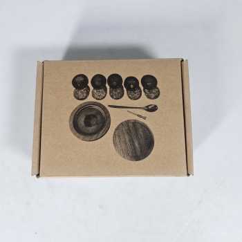 Gambar produk BORUiT Set Alat Pengasap Cocktail Wooden Smoker Kit with 5 Wood Chips - SK-300