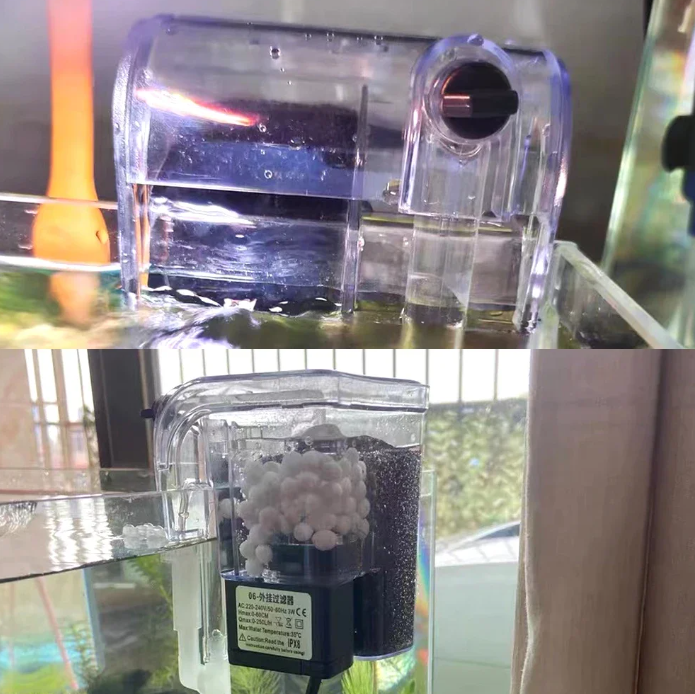 Gambar produk LIONFU Filter Aquarium Mini Hanging Tank Oxygen 250 H/L 3W 20cm - WL3