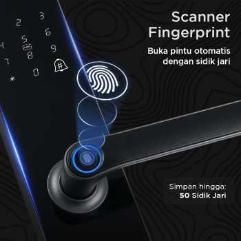 MAISUSTY Smart Door Lock Fingerprint Password Card RFID Alarm - G3F-N9 Gambar produk MAISUSTY Smart Door Lock Fingerprint Password Card RFID Alarm - G3F-N9