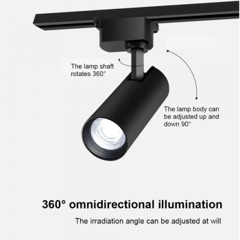 Gambar produk LANGYUE Lampu Sorot LED COB Track Light Warm White 3000K 12W - LY300